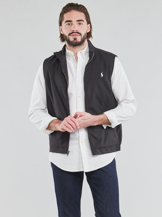 Polo Ralph Lauren Men's Blouson Sans Manche Sleeveless Jacket Color Black Size S