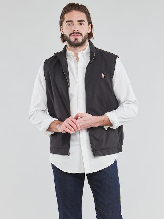 Polo Ralph Lauren Men's Blouson Sans Manche Sleeveless Jacket Color Black Size S