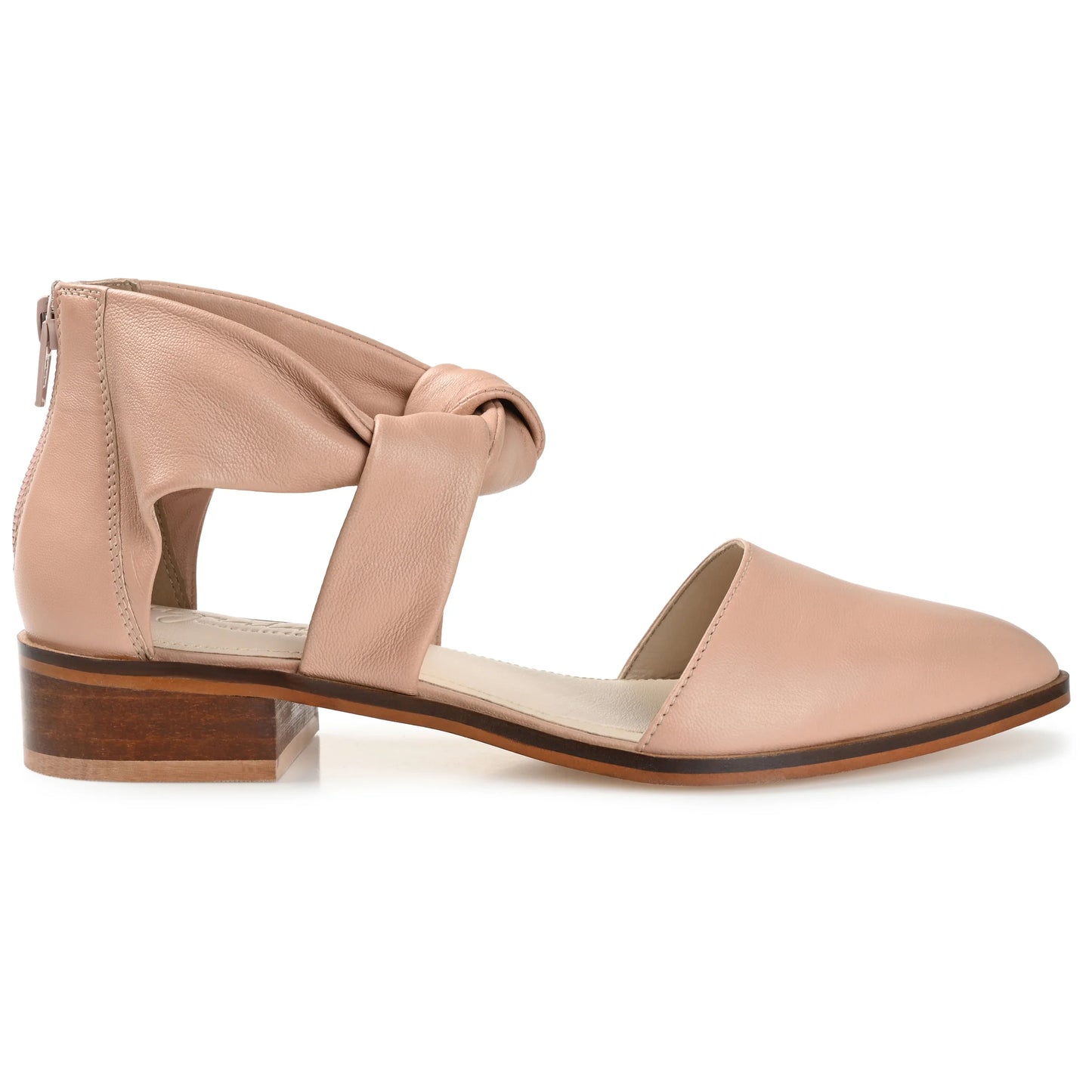 Journee Signature Women's Tayler Tru Comfort Foam Leather Heels  Color Blush Size 9M