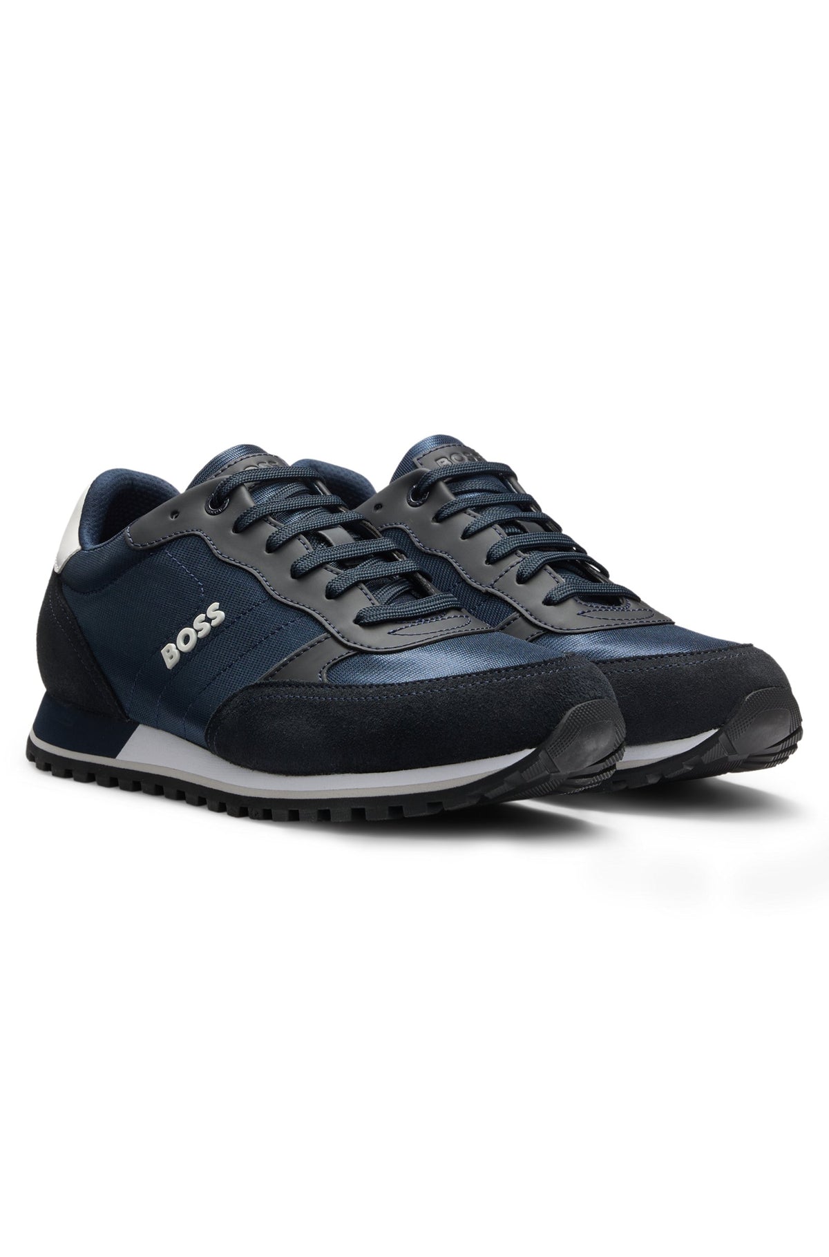 Hugo Boss Men's Parkour Round Toe Shoes  Dark Blue Size 11