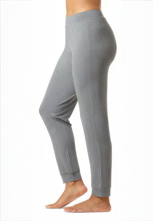 Hue Women's Pure Comfort Mid-Rise Pajama Pants  Medium Grey Heather Size M