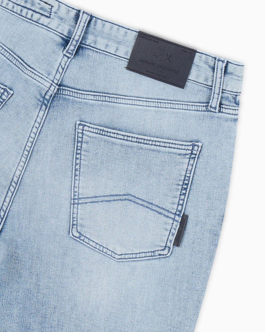 Armani Exchange Men's 5 Pocket Skinny Denim Jeans  Blue Chiaro Size 34R