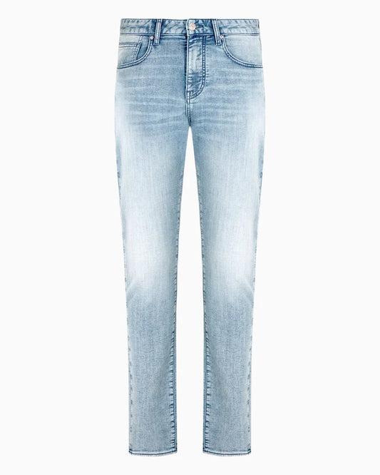 Armani Exchange Men's 5 Pocket Skinny Denim Jeans  Blue Chiaro Size 34R