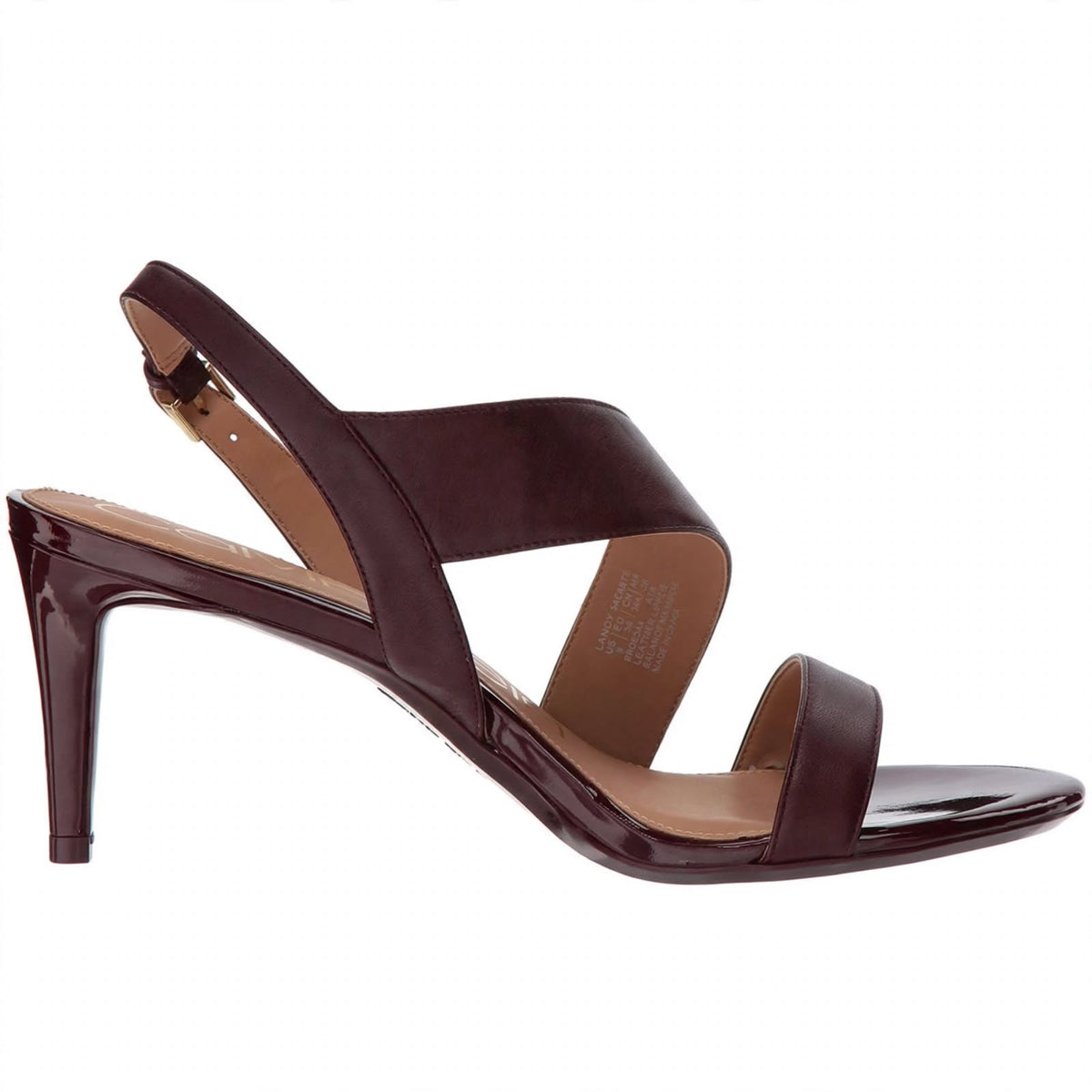 Calvin Klein Women's Lancy Heeled Sandals Bordeaux  Size 10