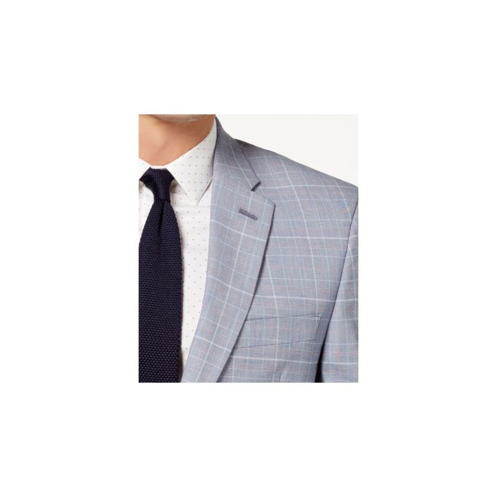 TOMMY HILFIGER Men’s Plaid Blazer Jacket  Blue Plaid Size 40L
