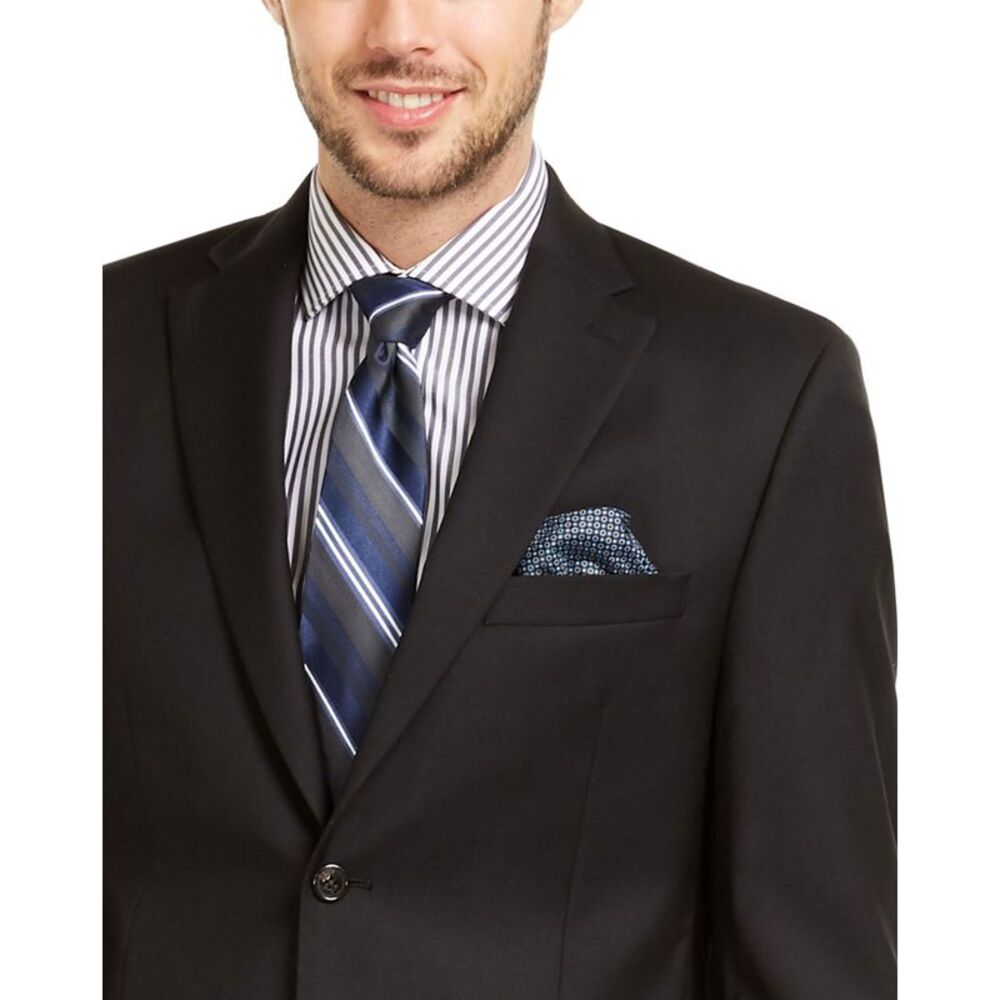 LAUREN RALPH LAUREN Men’s Lattimore Classic-Fit UltraFlex Suit Jacket  Color Black  Size 42R