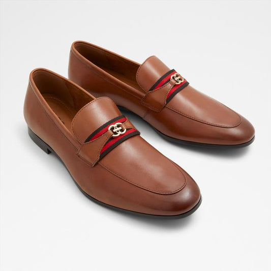 ALDO Men's Leopaul Dress Loafers  Smooth Cognac Size 7