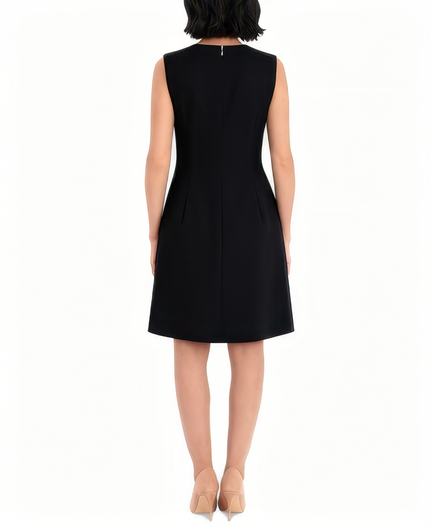 London Times Women's Petite Sheath Dress  Black Size 6P