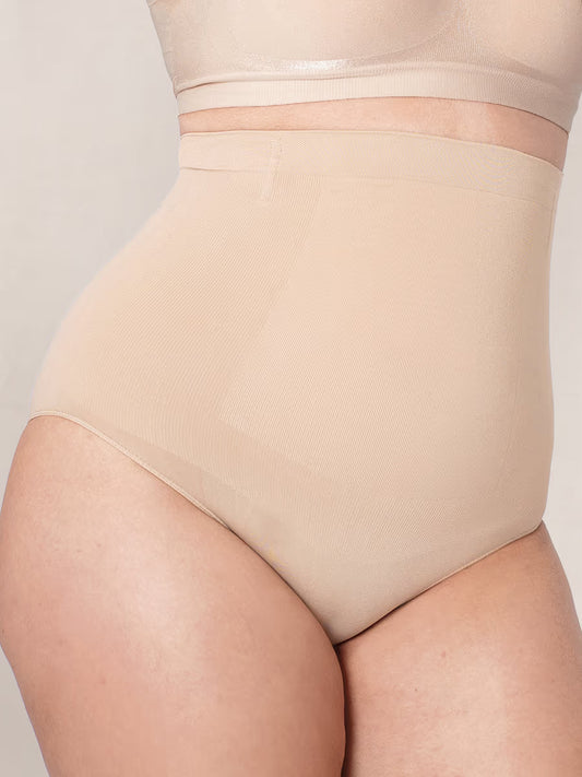 Shapermint Essentials Women's Tummy Control Body Shapewear Panties   Beige Size M/L