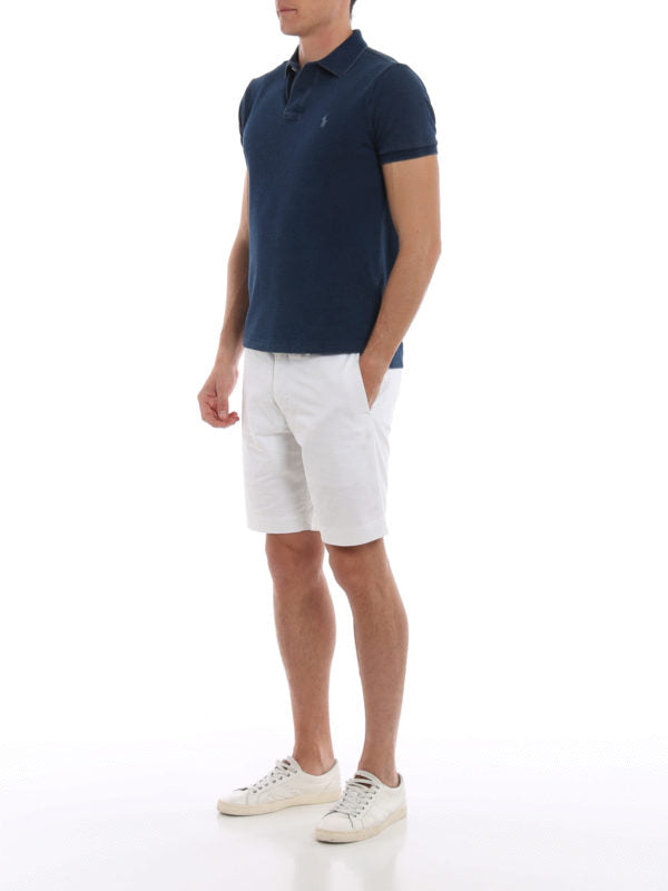 Polo Ralph Lauren Men's Slim Fit Stretch Cotton Shorts  White Size 42