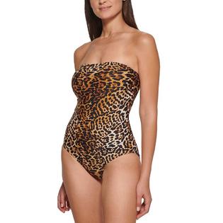 Calvin Klein Womens Tummy Control One Piece Swimsuit  Color Jaguar Size 6