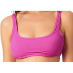 California Waves Bralette Bikini Top  Fuschia Sizzle Size M