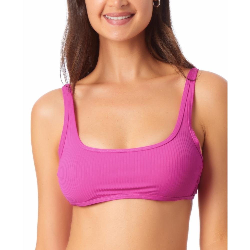 California Waves Bralette Bikini Top  Fuschia Sizzle Size M