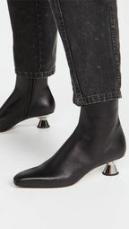 Proenza Schouler Low Heel Ankle Booties w/ Cone Heel  Color Black Size EU 36/US 5.5