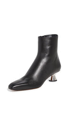 Proenza Schouler Low Heel Ankle Booties w/ Cone Heel  Color Black Size EU 36/US 5.5