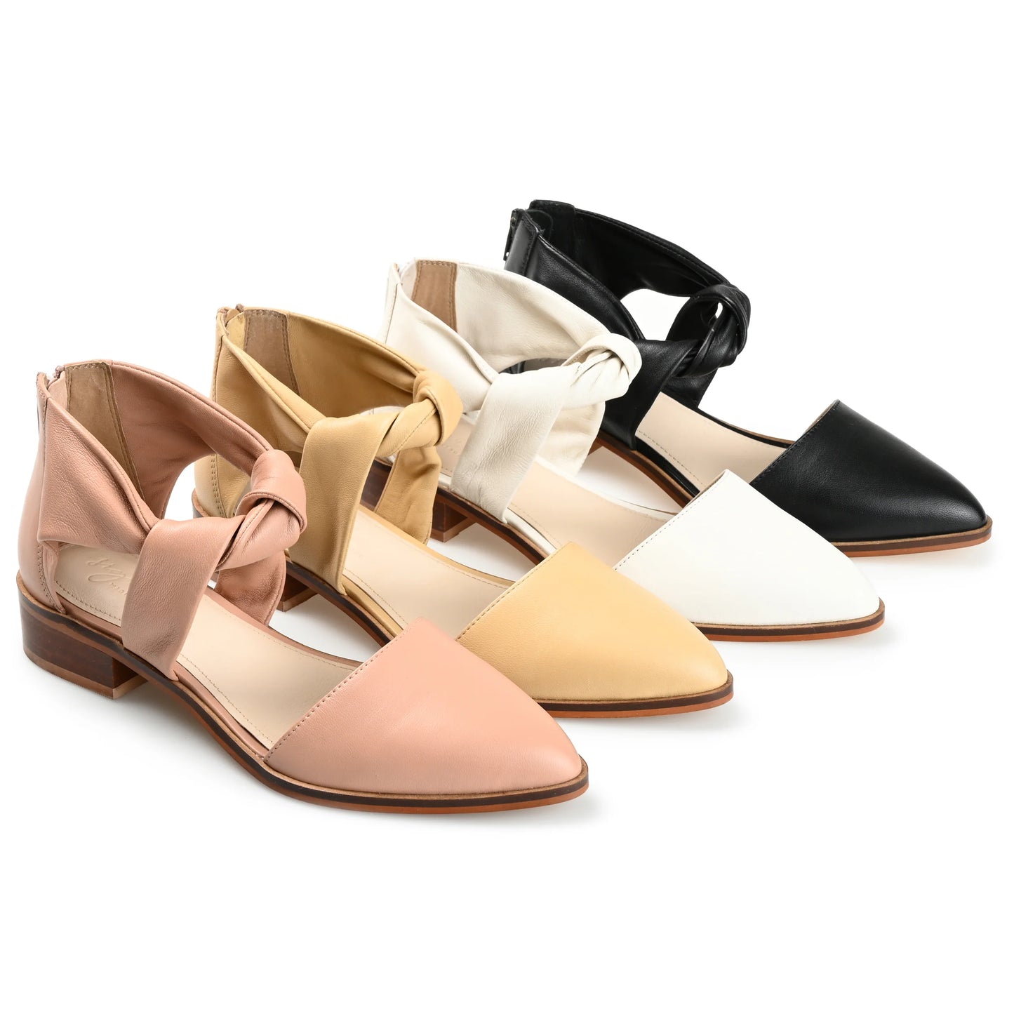 Journee Signature Women's Tayler Tru Comfort Foam Leather Heels  Color Blush Size 9M