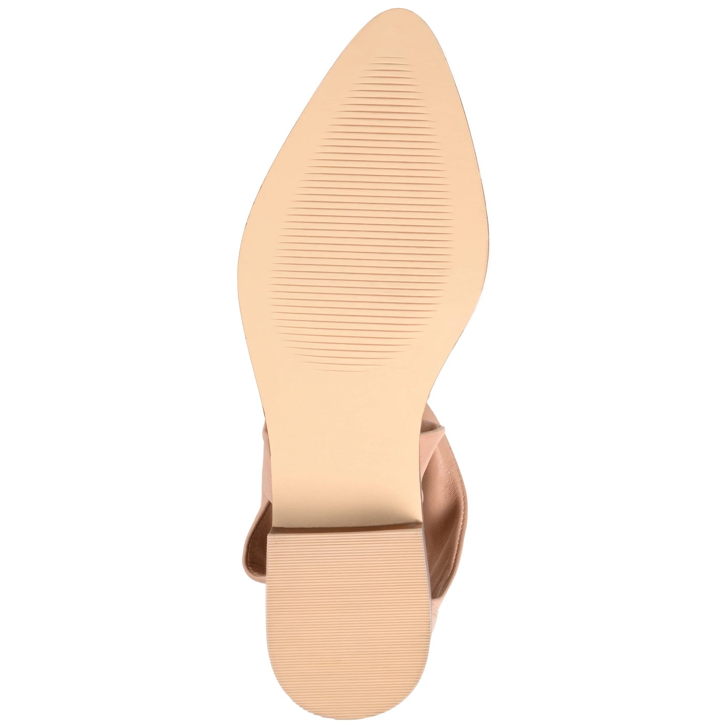 Journee Signature Women's Tayler Tru Comfort Foam Leather Heels  Color Blush Size 9M