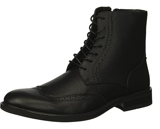 Unlisted by Kenneth Cole Men's Buzzer Oxford Boots  Black Size 10