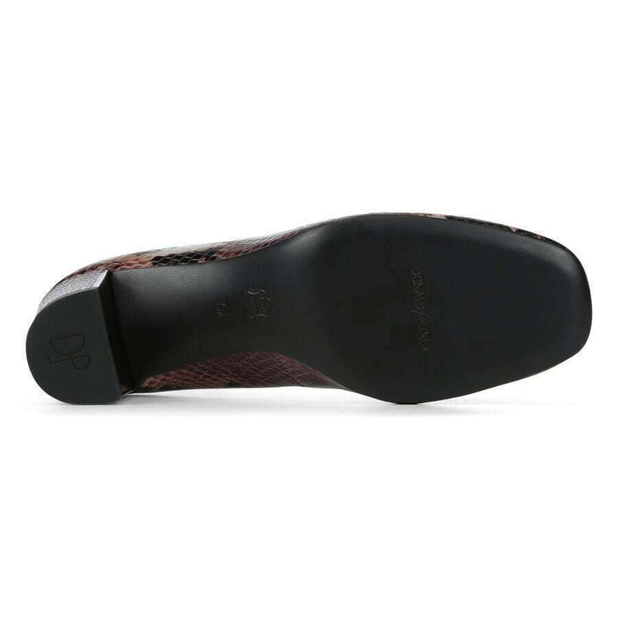 Donald Pliner  Women's Corin Painted Snake Leather Pumps Plum Size 7