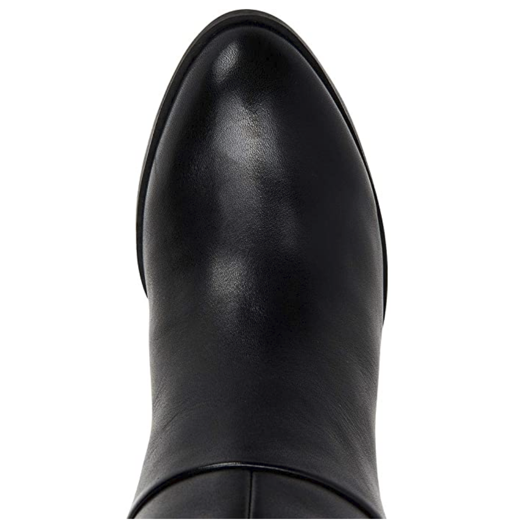 Alfani Nellie Leather Closed Toe Knee High Riding Boots  Black Leather Size 10