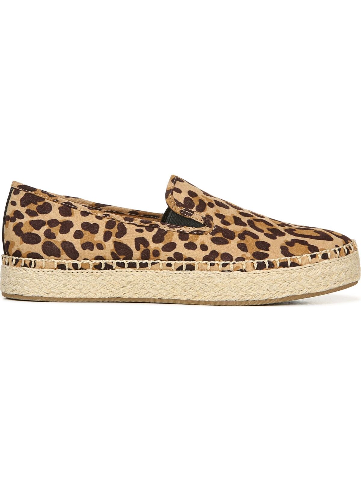 Dr. Scholl's Womens Beige Stretch Far Out Platform Slip On Loafers  Color Beige Leopard Size 8M