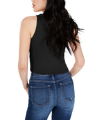 Just Polly Juniors Tulip-Hem Rib-Knit Tank Top  Color Black Size XS