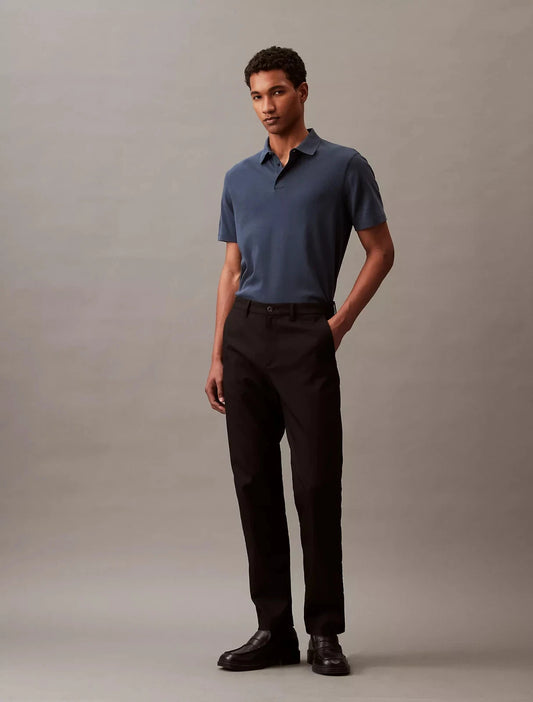 Calvin Klein Men's Classic-Fit Supima Cotton Polo Shirt  Ink Size S