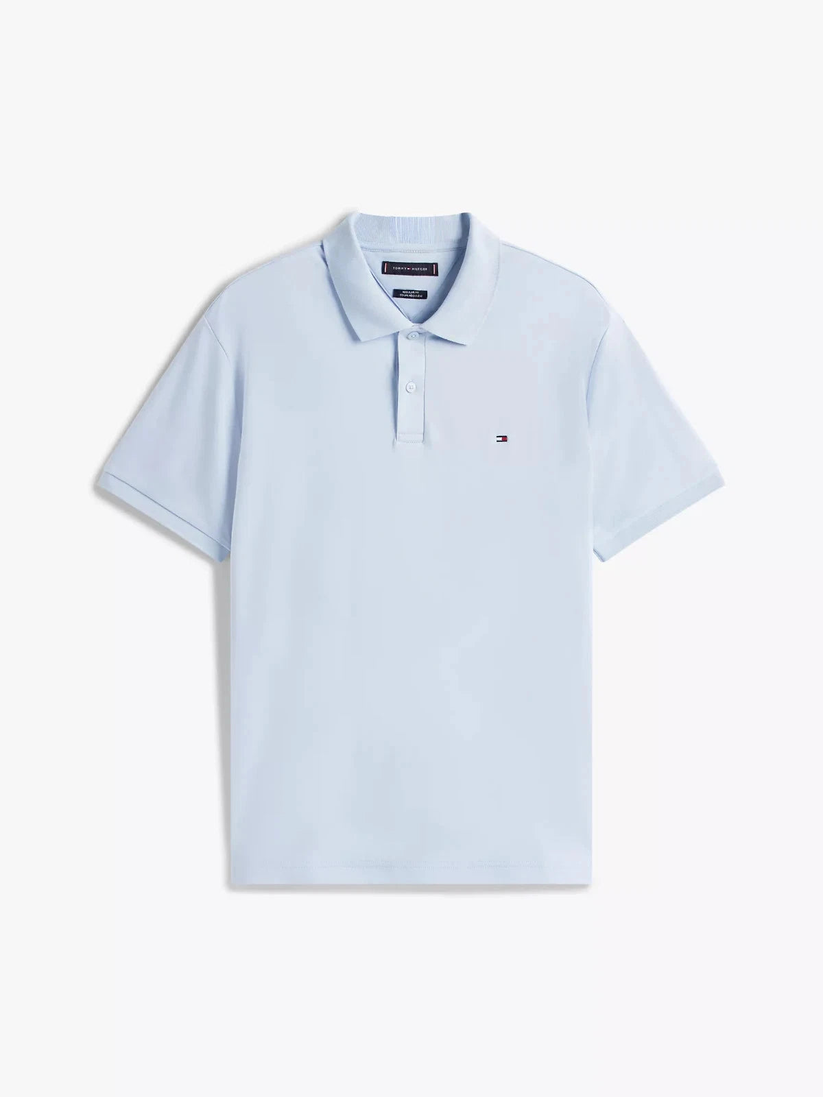 Tommy Hilfiger Men's Regular-Fit Stripe Cotton Polo Shirt  Breezy Blue Size 2XL