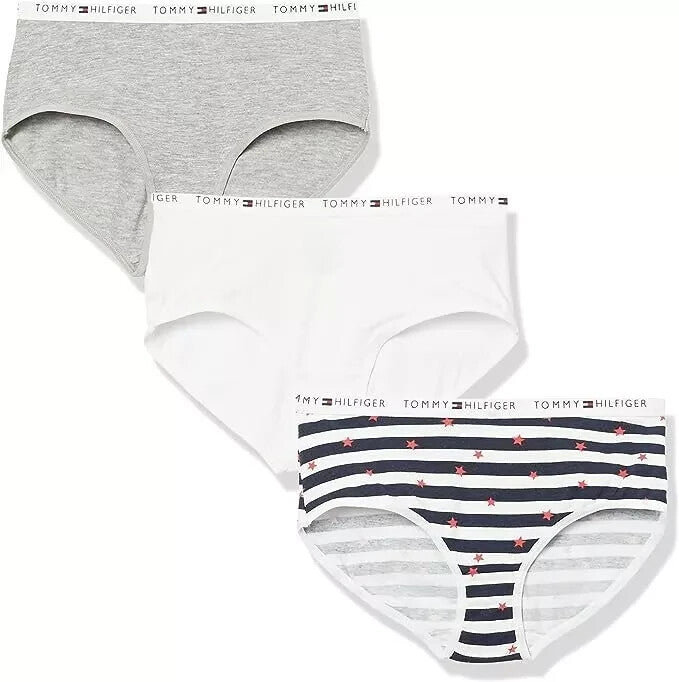 Tommy Hilfiger Girls' Hipster Underwear, 3-pk  Assorted Size M