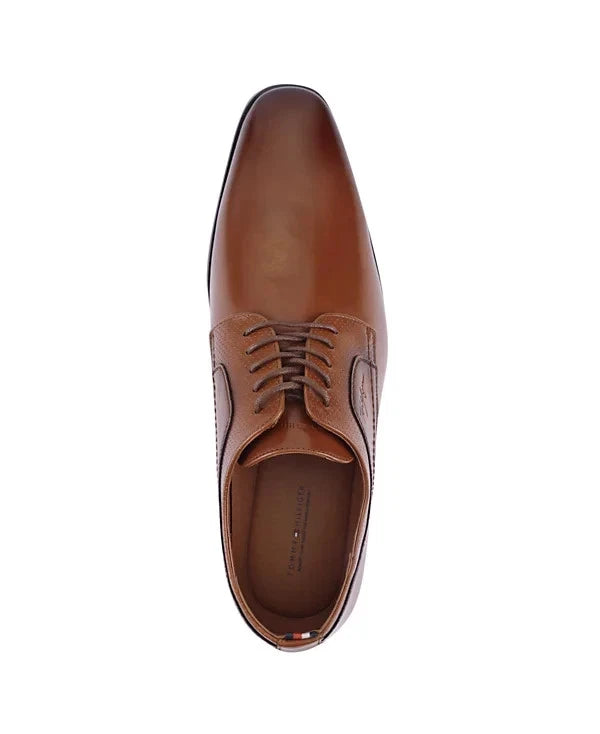 Tommy Hilfiger Men's Soli Lace-Up Dress Oxfords  Medium Brown Size 10 (Returned)