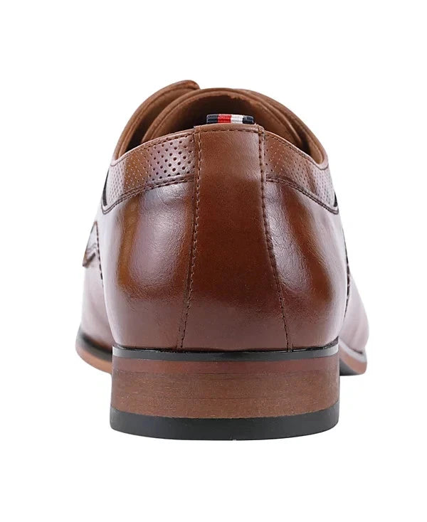 Tommy Hilfiger Men's Soli Lace-Up Dress Oxfords  Medium Brown Size 10 (Returned)