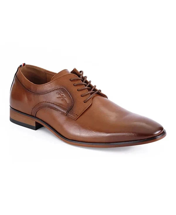 Tommy Hilfiger Men's Soli Lace-Up Dress Oxfords  Medium Brown Size 10 (Returned)