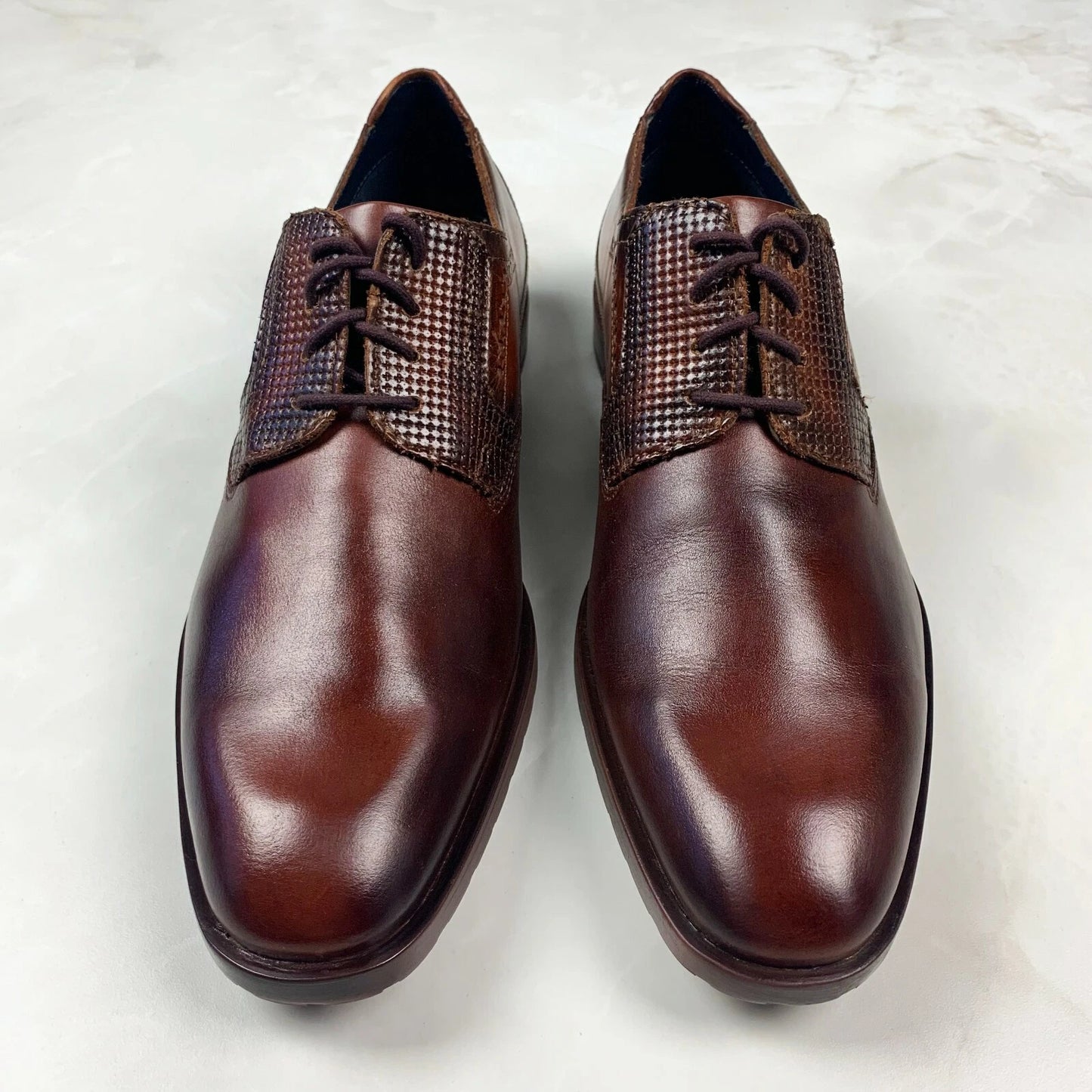 Stacy Adams Men's Robeson Oxfords Dress Shoes  Cognac Size 9.5