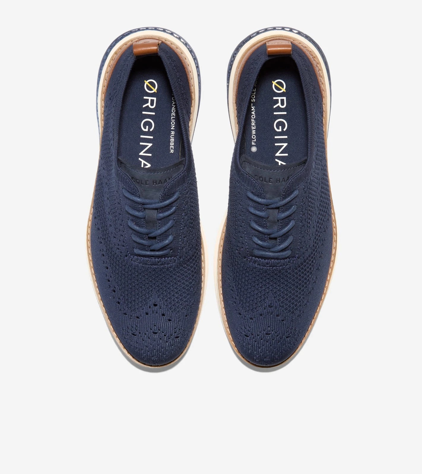 Cole Haan Men's Originalgrand Energyweave Stitchlite Wing Oxfords  Navy Blazer Size 12