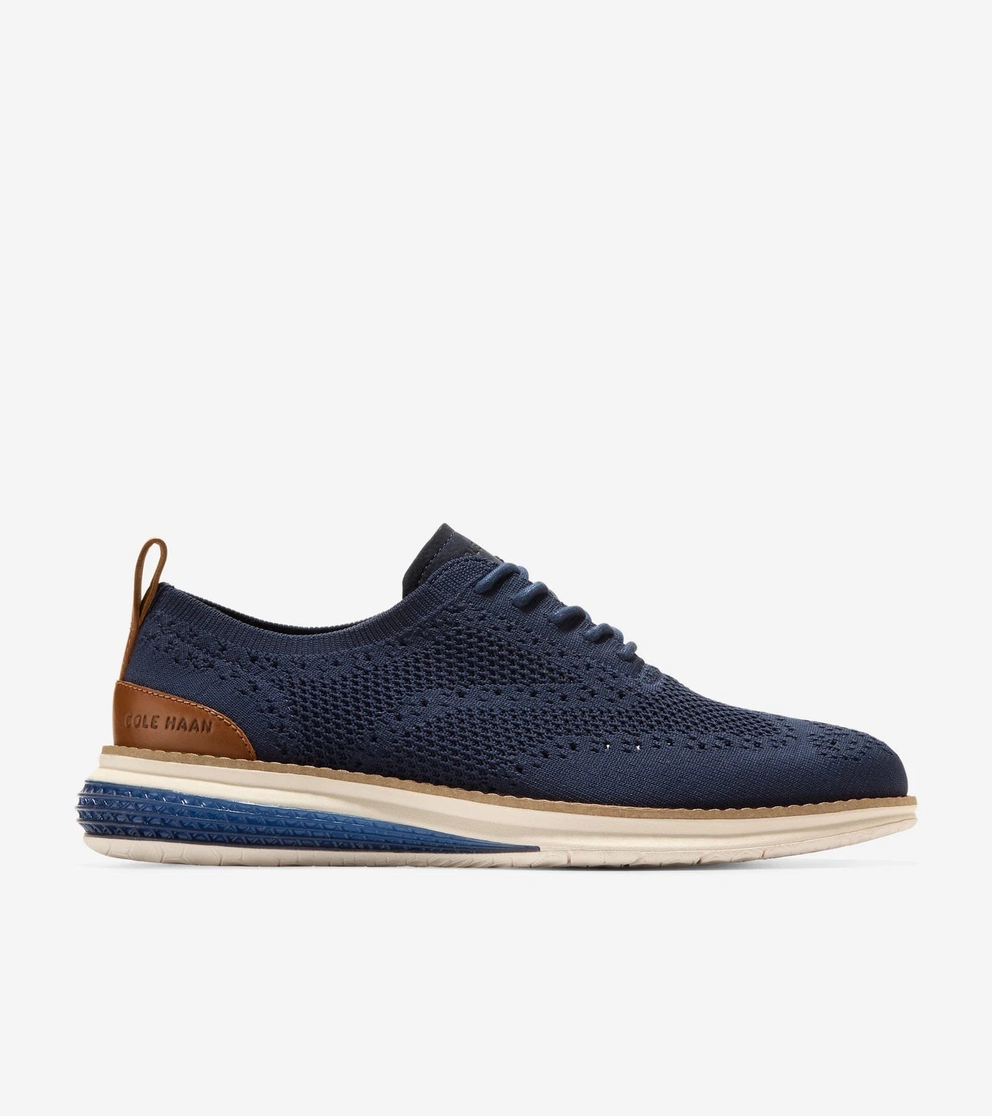 Cole Haan Men's Originalgrand Energyweave Stitchlite Wing Oxfords  Navy Blazer Size 12