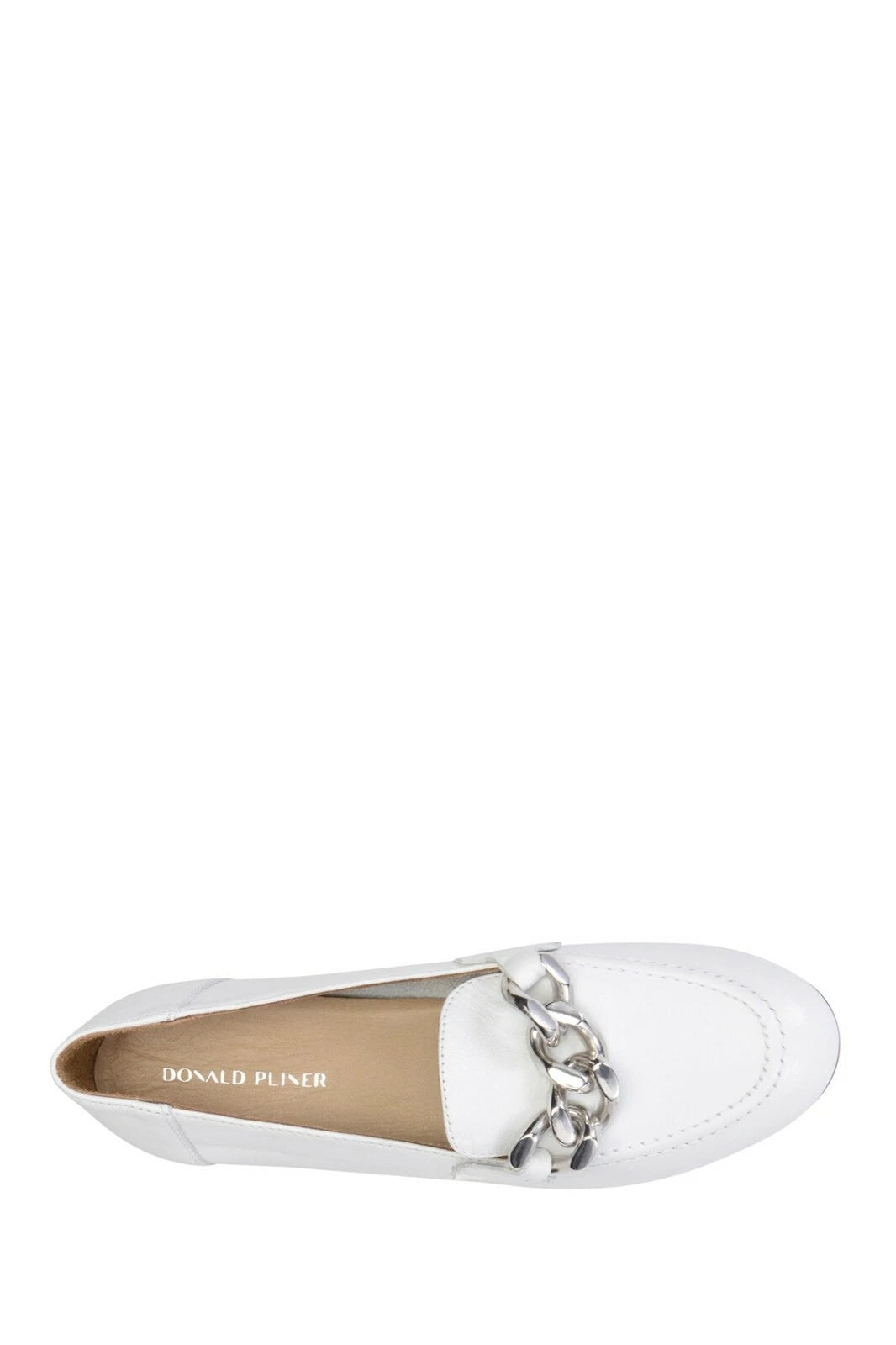 Donald Pliner Women's Nolin Leather Loafers  White Size 9