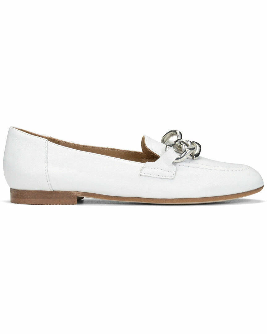 Donald Pliner Women's Nolin Leather Loafers  White Size 9