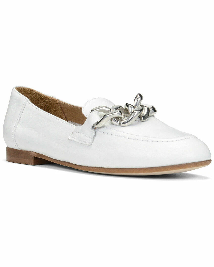 Donald Pliner Women's Nolin Leather Loafers  White Size 9