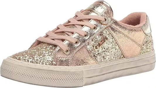 GUESS Women's Loven Fashion Sneakers  Gold 710 Size 6