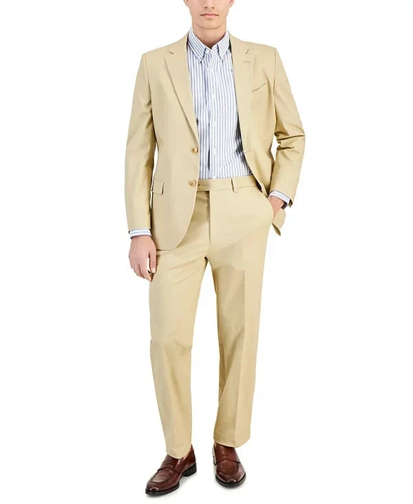 Nautica Men's Modern-Fit Suit Jacket  Solid Tan Size 40S