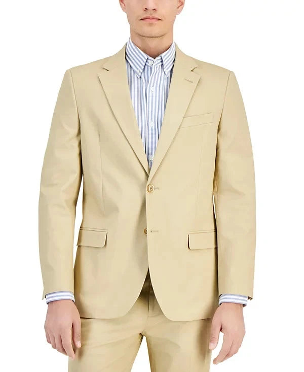 Nautica Men's Modern-Fit Suit Jacket  Solid Tan Size 40S