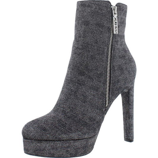 Guess Women's Dejah Faux Suede Booties  Color Silver Size 9M
