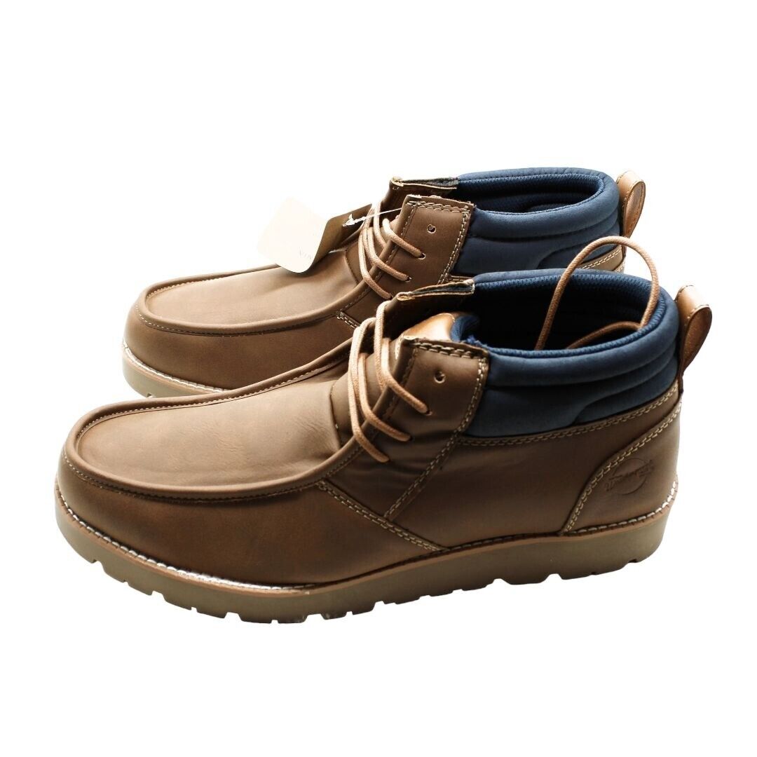 Weatherproof Vintage Men's Faux-Leather Chukka Boot  Color Tan Size 13