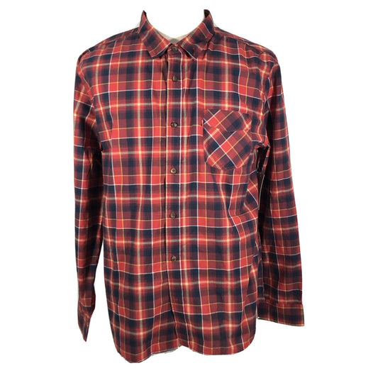 Levi's Men's Kenna Cotton Plaid Shirt  Color Red Plaid Size M