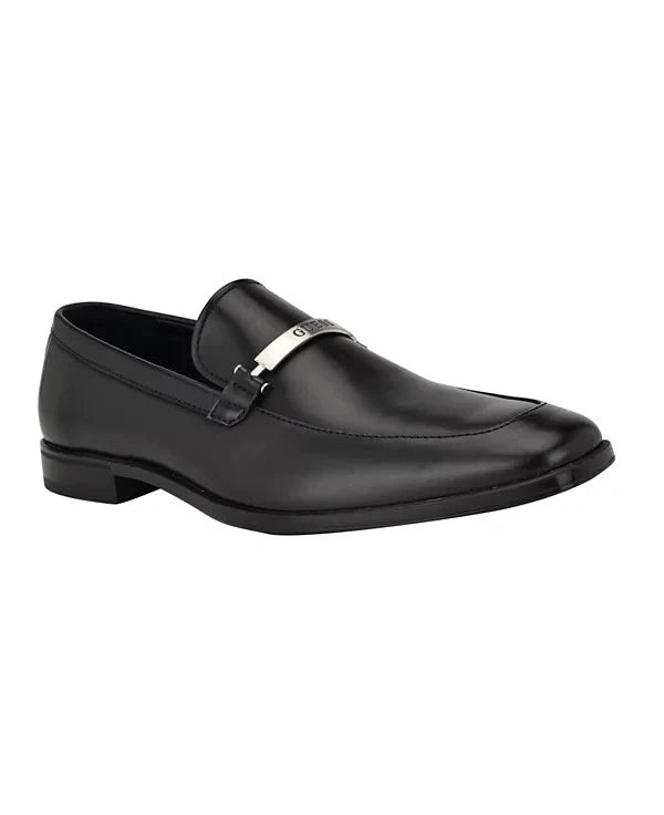 GUESS Men's Herzo Slip On Ornamented Dress Loafers  Black Size 9
