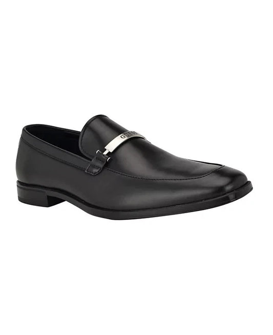 GUESS Men's Herzo Slip On Ornamented Dress Loafers  Black Size 9