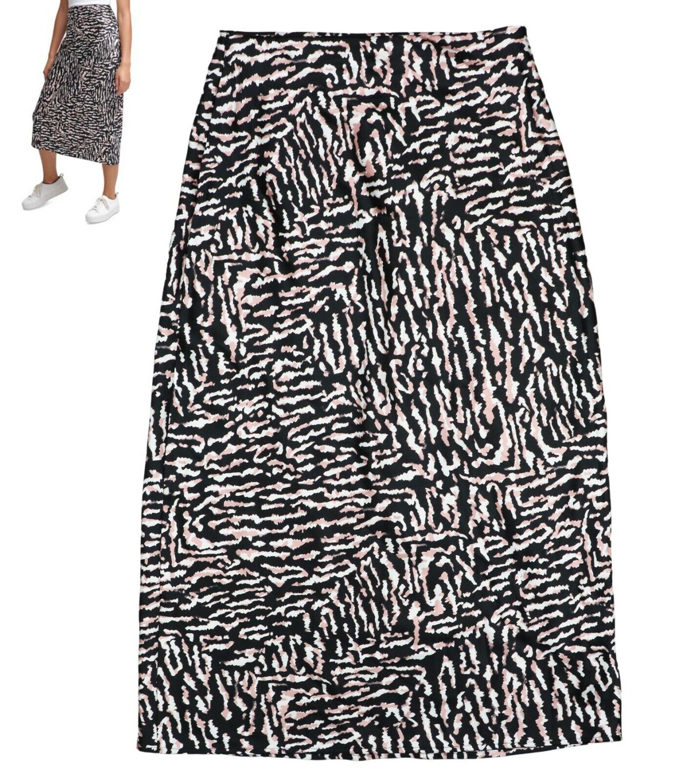 Calvin Klein Jeans Women's Lightweight Midi Length Skirt  Color Animal Print Size S