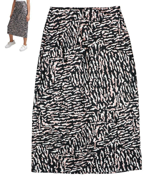 Calvin Klein Jeans Women's Lightweight Midi Length Skirt  Color Animal Print Size S