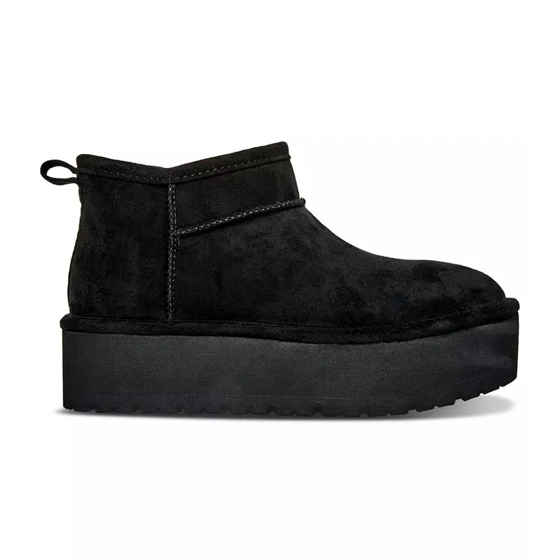 Madden Girl Women's Embracce Cozy Mini Booties  Black Size 8