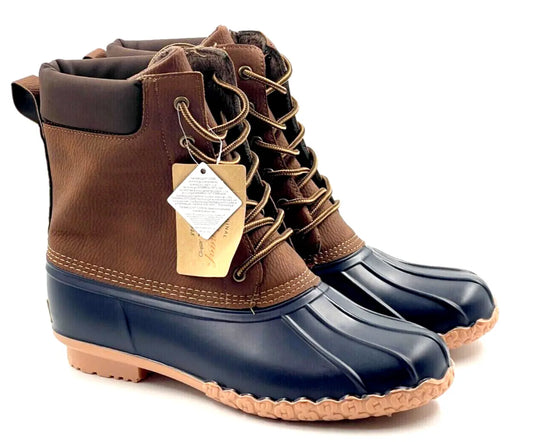 Weatherproof Vintage Men's Adam Duck Boots  Color Tan Leather Size 13